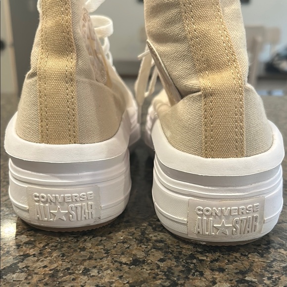 Converse Cream High-Top Sneakers - Picture 5 of 5